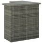 Eck-Hochtisch aus grauem synthetischem Rattan, 100 x 50 x 105 cm von vidaXL, Küchen- und Esstische - Ref: Foro24-313482, Prei...