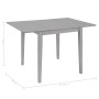 Gray extendable dining table (80-120)x80x74 cm MDF by vidaXL, Kitchen and dining tables - Ref: Foro24-247627, Price: 188,52 €...