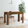 Smoked oak engineered wood dining table 120x60x76 cm by vidaXL, Kitchen and dining tables - Ref: Foro24-815387, Price: 82,28 ...