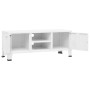 Mueble de TV industrial metal blanco 105x35x42 cm de vidaXL, Muebles TV - Ref: Foro24-339619, Precio: 73,99 €, Descuento: %