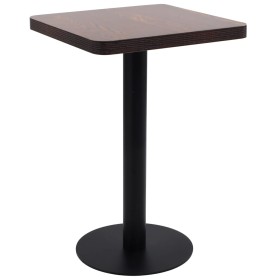 Mesa de bistró MDF marrón oscuro 50x50 cm de vidaXL, Mesas de cocina y de comedor - Ref: Foro24-286428, Precio: 105,97 €, Des...