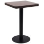 Dark brown MDF bistro table 50x50 cm by vidaXL, Kitchen and dining tables - Ref: Foro24-286428, Price: 110,34 €, Discount: %