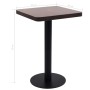 Mesa de bistró MDF marrón oscuro 50x50 cm de vidaXL, Mesas de cocina y de comedor - Ref: Foro24-286428, Precio: 110,34 €, Des...