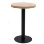 Light brown MDF bistro table 50 cm by vidaXL, Kitchen and dining tables - Ref: Foro24-286418, Price: 100,36 €, Discount: %