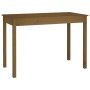 Mesa de comedor madera maciza de pino marrón miel 110x55x75 cm de vidaXL, Mesas de cocina y de comedor - Ref: Foro24-814252, ...