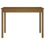 Mesa de comedor madera maciza de pino marrón miel 110x55x75 cm de vidaXL, Mesas de cocina y de comedor - Ref: Foro24-814252, ...