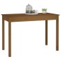 Mesa de comedor madera maciza de pino marrón miel 110x55x75 cm de vidaXL, Mesas de cocina y de comedor - Ref: Foro24-814252, ...