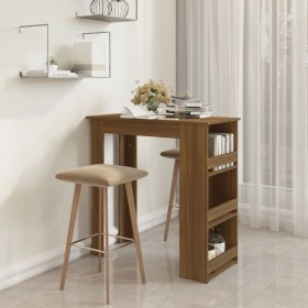 High table with oak brown shelf 102x50x103.5 cm by vidaXL, Kitchen and dining tables - Ref: Foro24-812968, Price: 90,65 €, Di...