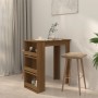 High table with oak brown shelf 102x50x103.5 cm by vidaXL, Kitchen and dining tables - Ref: Foro24-812968, Price: 87,89 €, Di...