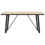 Oak-colored MDF dining table 140x70x75 cm by vidaXL, Kitchen and dining tables - Ref: Foro24-281561, Price: 177,22 €, Discoun...