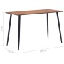 Mesa de comedor de MDF marrón 120x60x75 cm de vidaXL, Mesas de cocina y de comedor - Ref: Foro24-281565, Precio: 127,90 €, De...