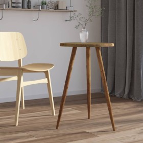 Bistro table MDF and dark brown iron Ø50x76 cm by vidaXL, Kitchen and dining tables - Ref: Foro24-286085, Price: 74,99 €, Dis...