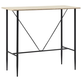 Eichenfarbener MDF-Küchenhochtisch 120x60x110 cm von vidaXL, Küchen- und Esstische - Ref: Foro24-281548, Preis: 148,10 €, Rab...