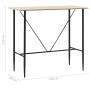 Eichenfarbener MDF-Küchenhochtisch 120x60x110 cm von vidaXL, Küchen- und Esstische - Ref: Foro24-281548, Preis: 148,10 €, Rab...