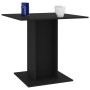 Black plywood dining table 80x80x75 cm by vidaXL, Kitchen and dining tables - Ref: Foro24-800253, Price: 76,33 €, Discount: %