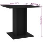 Black plywood dining table 80x80x75 cm by vidaXL, Kitchen and dining tables - Ref: Foro24-800253, Price: 76,33 €, Discount: %