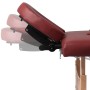 Roter, klappbarer Vierkörper-Massageliegetisch aus Holz von vidaXL, Massageliegen - Ref: Foro24-110094, Preis: 183,98 €, Raba...