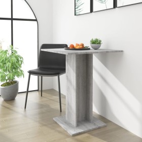 Sonoma gray plywood bistro table 60x60x75 cm by vidaXL, Kitchen and dining tables - Ref: Foro24-815103, Price: 52,59 €, Disco...