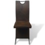 Dining chairs 2 units brown fabric by vidaXL, dining chairs - Ref: Foro24-242762, Price: 196,25 €, Discount: %