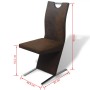 Dining chairs 2 units brown fabric by vidaXL, dining chairs - Ref: Foro24-242762, Price: 196,25 €, Discount: %