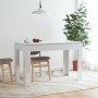 Glossy white engineered wood dining table 120x60x76 cm by vidaXL, Kitchen and dining tables - Ref: Foro24-800762, Price: 98,5...