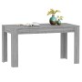 Mesa de comedor madera contrachapada gris Sonoma 140x74,5x76 cm de vidaXL, Mesas de cocina y de comedor - Ref: Foro24-815199,...