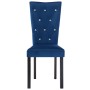 Dining chairs 4 units dark blue velvet by vidaXL, dining chairs - Ref: Foro24-246491, Price: 289,84 €, Discount: %