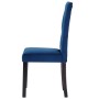 Dining chairs 4 units dark blue velvet by vidaXL, dining chairs - Ref: Foro24-246491, Price: 289,84 €, Discount: %