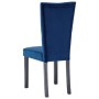 Dining chairs 4 units dark blue velvet by vidaXL, dining chairs - Ref: Foro24-246491, Price: 289,84 €, Discount: %