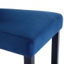 Dining chairs 4 units dark blue velvet by vidaXL, dining chairs - Ref: Foro24-246491, Price: 289,84 €, Discount: %