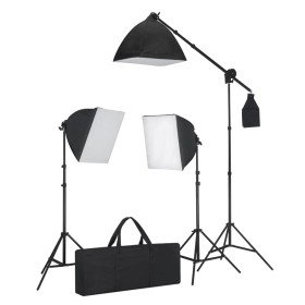 Beleuchtungsset: 3 Fotoleuchten mit Stativ und Softbox von vidaXL, Blitze und Studiobeleuchtung - Ref: Foro24-190023, Preis: ...