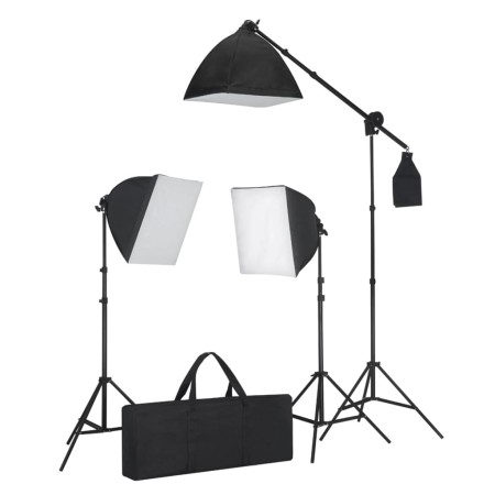 Lighting set: 3 photo lights with tripod and softbox by vidaXL, Flashes and studio lighting - Ref: Foro24-190023, Price: 181,...