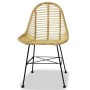 Dining chairs 2 units natural rattan by vidaXL, dining chairs - Ref: Foro24-244569, Price: 186,28 €, Discount: %