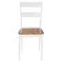 Dining chairs 4 units solid white rubber wood by vidaXL, dining chairs - Ref: Foro24-245369, Price: 211,54 €, Discount: %