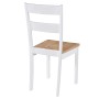 Dining chairs 4 units solid white rubber wood by vidaXL, dining chairs - Ref: Foro24-245369, Price: 211,54 €, Discount: %