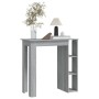 Sonoma grauer Hochtisch mit Ablage 102x50x103,5 cm von vidaXL, Küchen- und Esstische - Ref: Foro24-812964, Preis: 80,05 €, Ra...