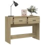 Mesa consola madera contrachapada roble Sonoma 100x39x75 cm