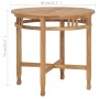 Mesa de comedor de madera maciza de teca Ø 80 cm de vidaXL, Mesas de cocina y de comedor - Ref: Foro24-49427, Precio: 220,84 ...