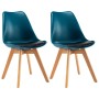 Dining chairs 2 pcs turquoise and black synthetic leather by vidaXL, dining chairs - Ref: Foro24-246775, Price: 146,99 €, Dis...