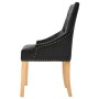 Dining chairs 2 units solid oak and black velvet by vidaXL, dining chairs - Ref: Foro24-245511, Price: 263,85 €, Discount: %