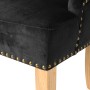 Dining chairs 2 units solid oak and black velvet by vidaXL, dining chairs - Ref: Foro24-245511, Price: 263,85 €, Discount: %