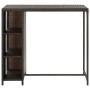 Bar table storage shelf 120x60x110cm brown synthetic rattan by vidaXL, Kitchen and dining tables - Ref: Foro24-313475, Price:...