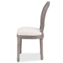 Dining chairs 2 units cream fabric by vidaXL, dining chairs - Ref: Foro24-244089, Price: 293,84 €, Discount: %