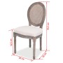 Dining chairs 2 units cream fabric by vidaXL, dining chairs - Ref: Foro24-244089, Price: 293,84 €, Discount: %