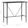 Mesa alta de cocina MDF negro 120x60x110 cm de vidaXL, Mesas de cocina y de comedor - Ref: Foro24-281546, Precio: 133,64 €, D...