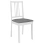 Dining chairs with white solid wood cushions 2 units by vidaXL, dining chairs - Ref: Foro24-247636, Price: 111,66 €, Discount: %