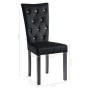 Dining chairs 4 units black velvet by vidaXL, dining chairs - Ref: Foro24-246487, Price: 335,22 €, Discount: %