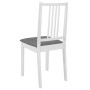 Dining chairs with white solid wood cushions 2 units by vidaXL, dining chairs - Ref: Foro24-247636, Price: 111,66 €, Discount: %