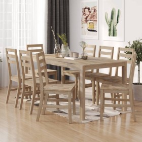 Dining chairs 8 units solid acacia wood by vidaXL, dining chairs - Ref: Foro24-3106440, Price: 567,99 €, Discount: %