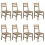 Dining chairs 8 units solid acacia wood by vidaXL, dining chairs - Ref: Foro24-3106440, Price: 572,05 €, Discount: %